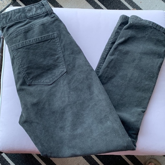 American Eagle Outfitters Superstretch charcoal gray corduroy pants size 4 - Picture 1 of 10